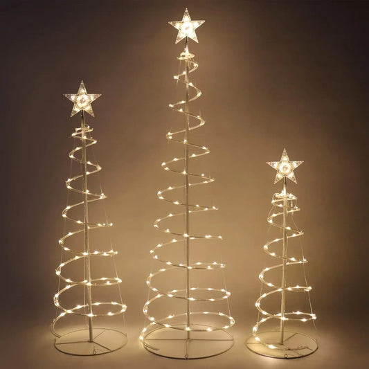 3 Pack Spiral Christmas Tree Lights