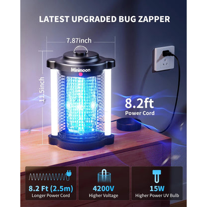 Outdoor Mosquito Zapper with Dual LED Light 4200V