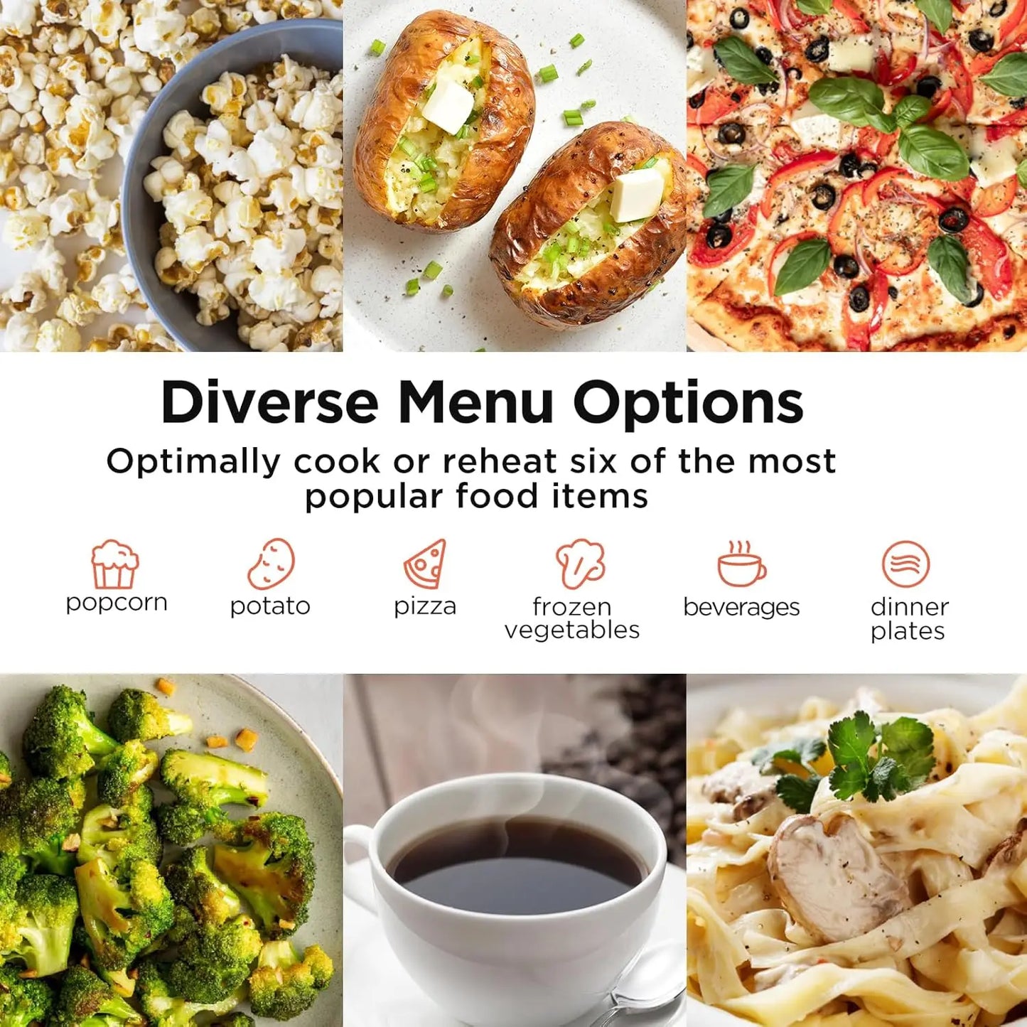 900W Countertop Microwave Oven 0.9 CuFt