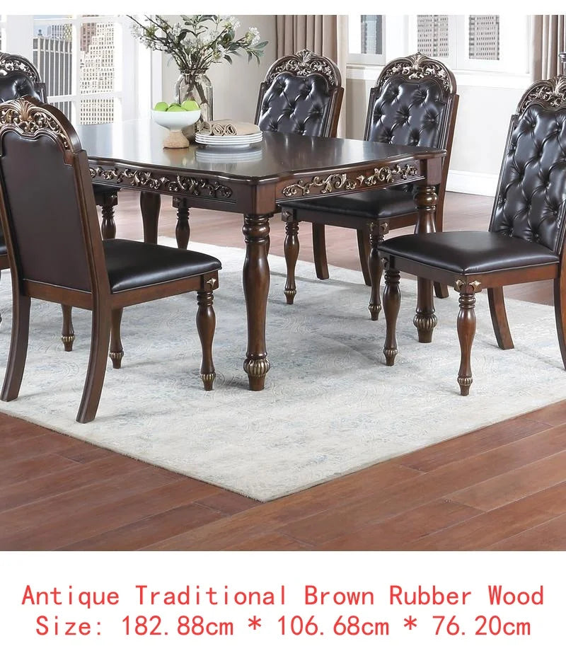 Formal 1pc Dining Table with 2 Leaves