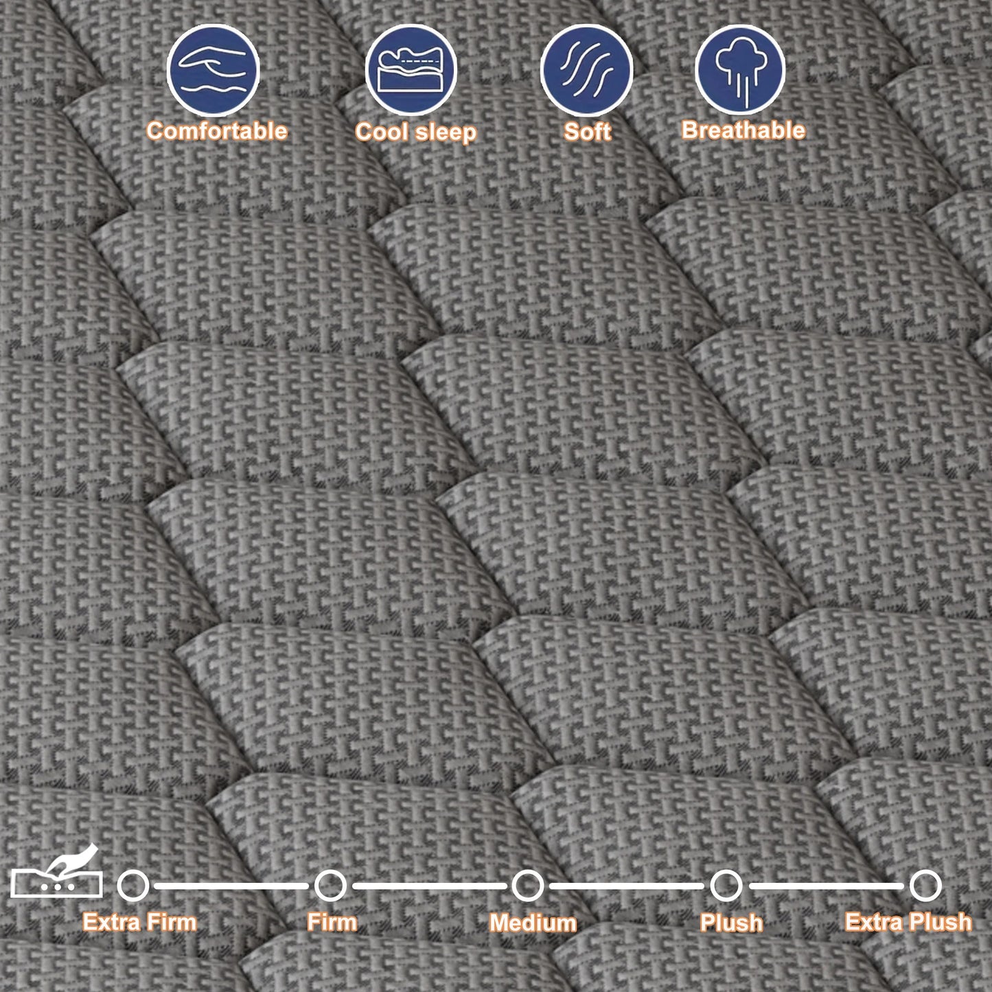 Gel Memory Foam Hybrid Pocket Spring Mattress Medium Firm