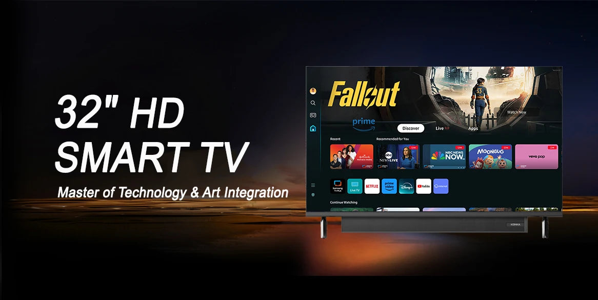 32" Smart TV Tizen OS Powered By SAMSUNG Built-in 30W Soundbar