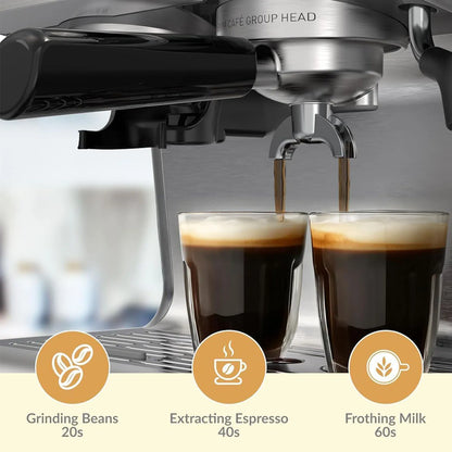 20 Bar Espresso Coffee Machine with Grinder