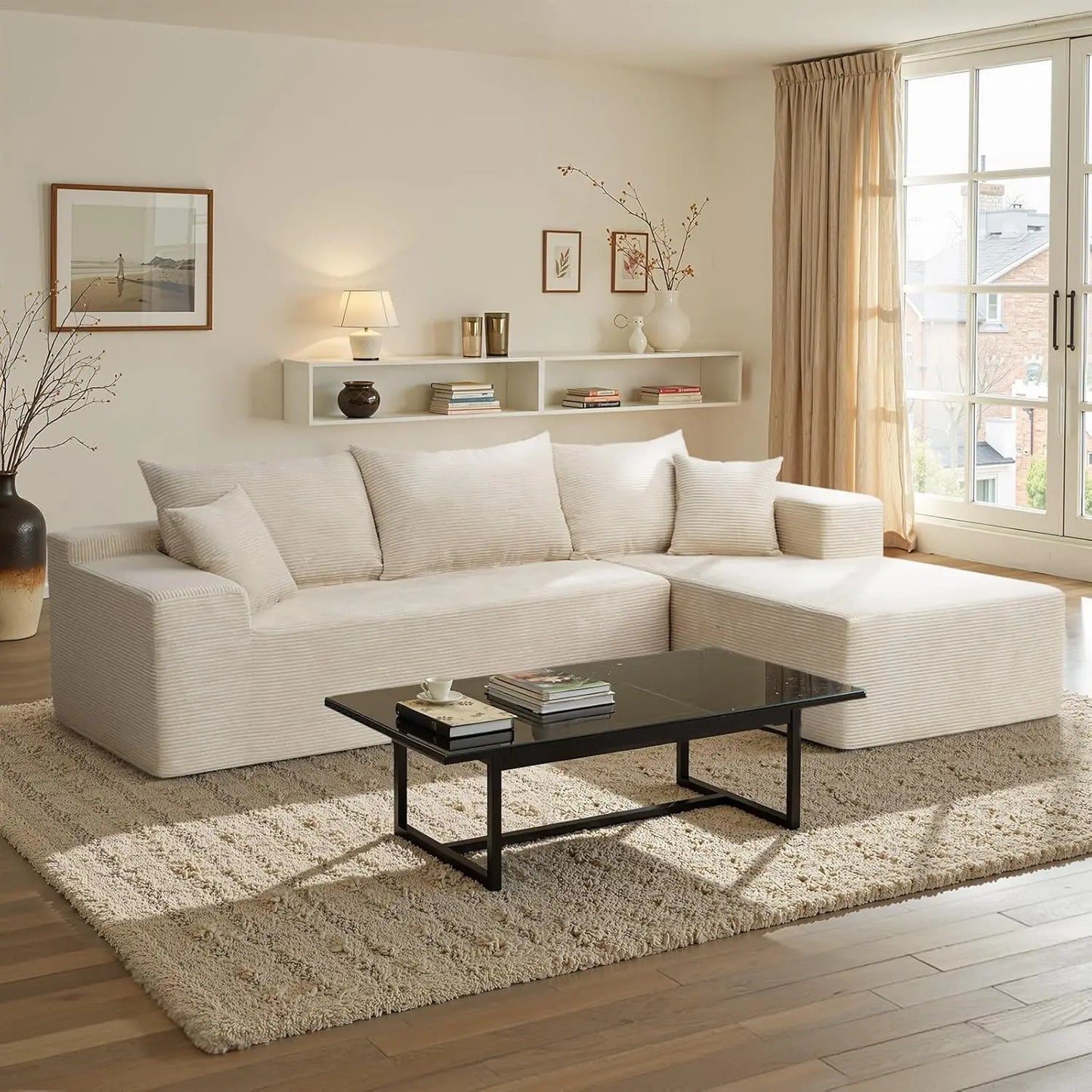 L-Shape Sectional Sofa with Chaise