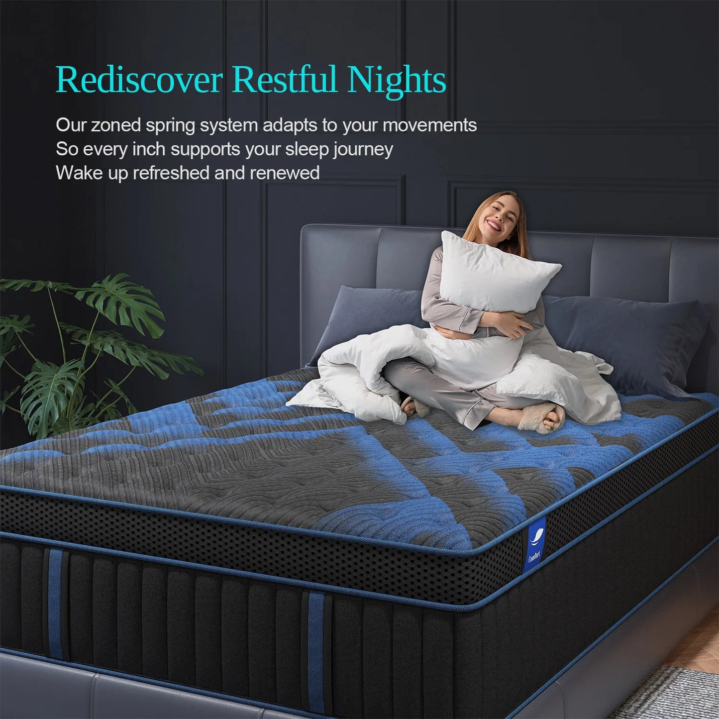 12"Gel Memory Foam Hybrid Pocket Spring Mattress