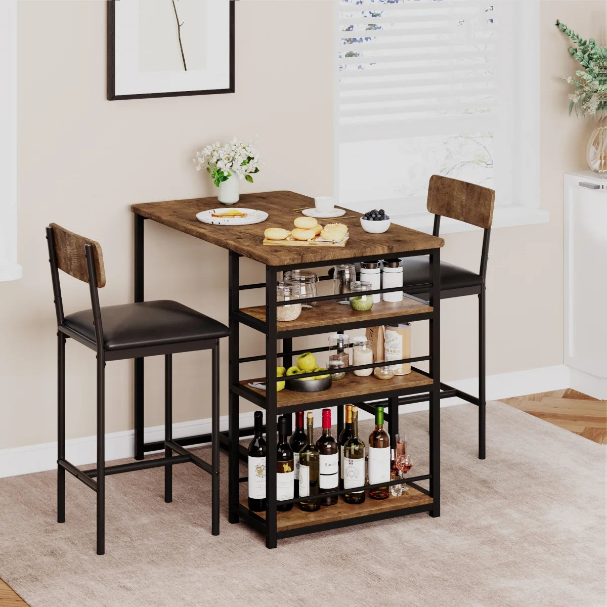 2-Person Dining Table Set