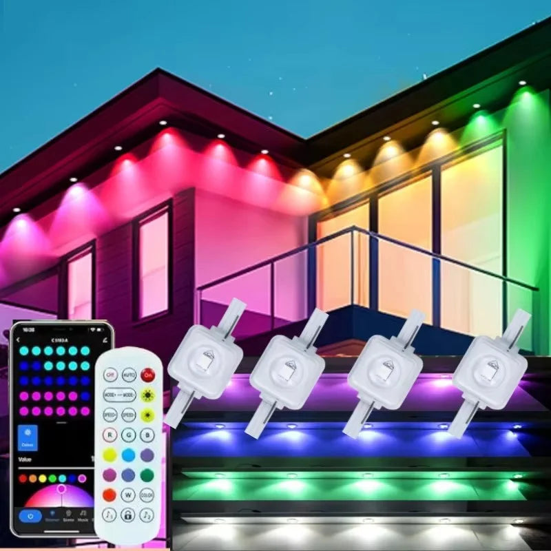 Smart Permanent Outdoor Lights Waterproof Remote Control Music Sync