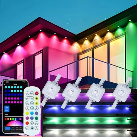 Smart Permanent Outdoor Lights Waterproof Remote Control Music Sync