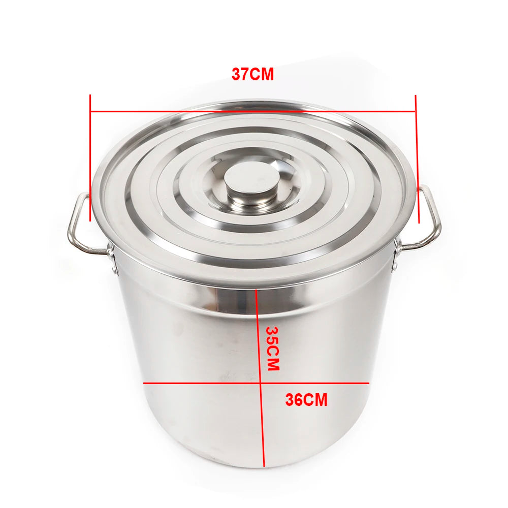 35L Multipurpose Thickened Stainless Steel Cooking Pot