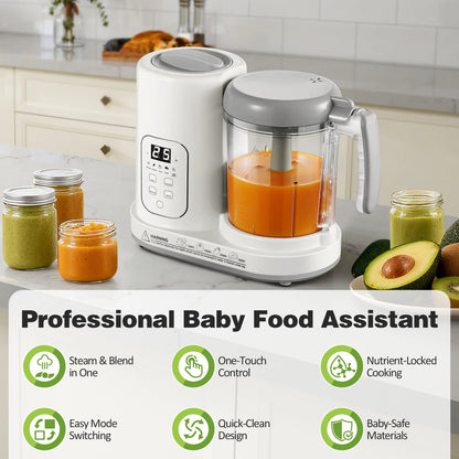 4-12 Months Baby Food Maker Steamer Blender