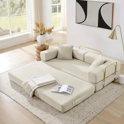 Convertible Sofa Bed, Modern Fold-Out Couch