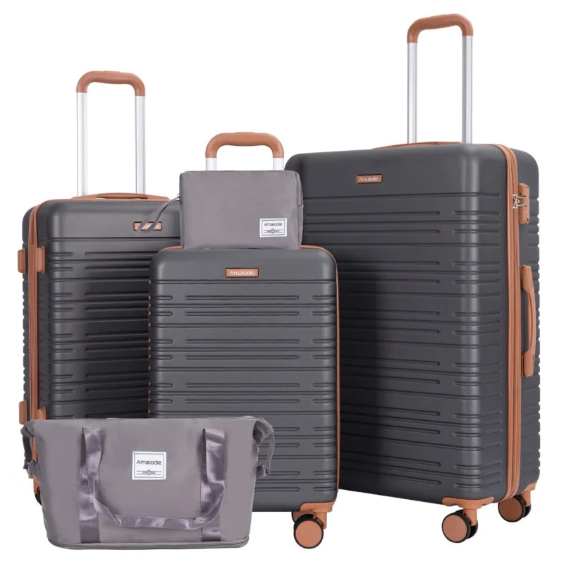 Luggage Sets 3-Piece Suitcases with Double Spinner Wheels