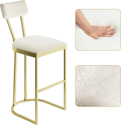 2Pcs Counter Height Bar Stools