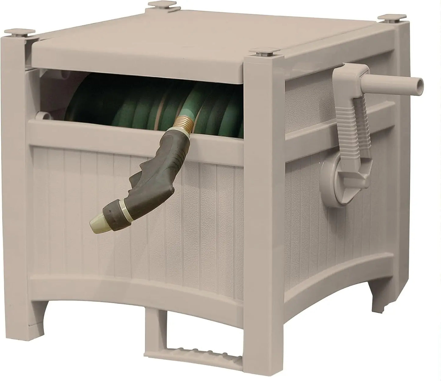 Garden Hose Storage Reel Box Resin