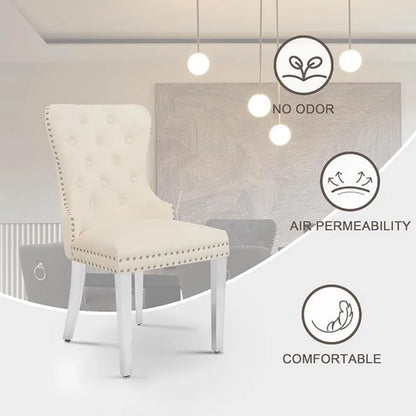 Velvet Dining Chairs Set of 4