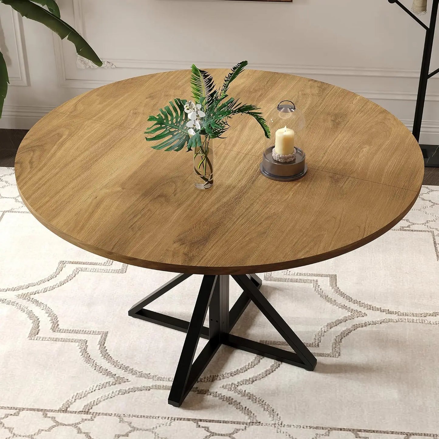 47" Round Dining Table for 4
