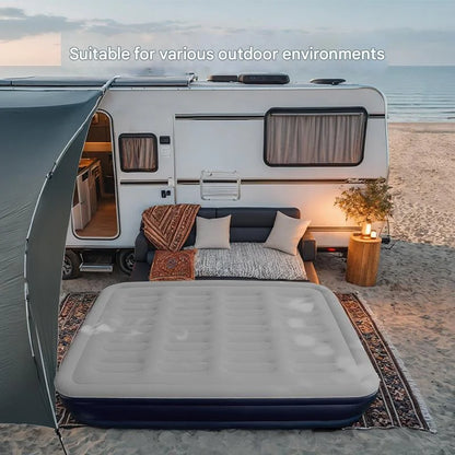 Inflatable Mattress Camping Home Built-In Pump