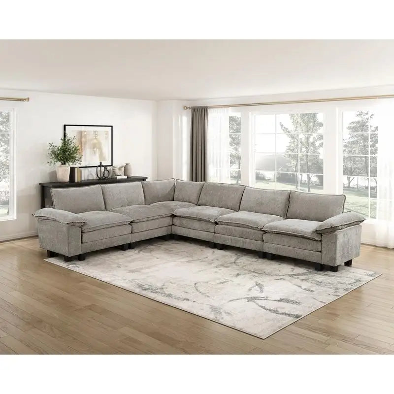 6-Piece Modular Sectional Sofa Set