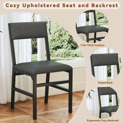 7-Piece Set Kitchen Dining Table 6 Chairs