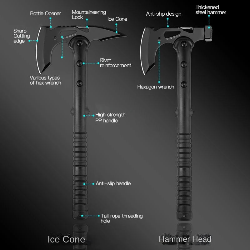 Multi-function Raw Tools Outdoor Tactical Axe