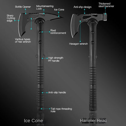 Multi-function Raw Tools Outdoor Tactical Axe