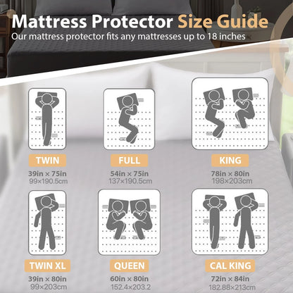 Waterproof Mattress Protector, Deep Pocket