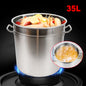 35L Multipurpose Thickened Stainless Steel Cooking Pot