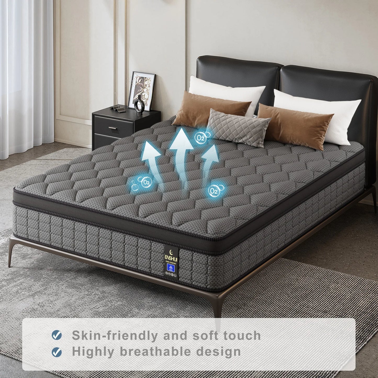 Gel Memory Foam Hybrid Pocket Spring Mattress Medium Firm