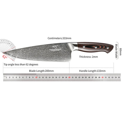 8 Inch Damascus Kitchen Chef Knife