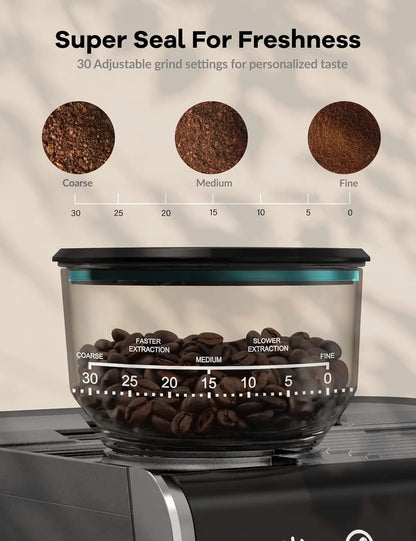 20 Bar Espresso Coffee Machine with Grinder