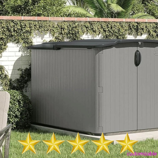 Outdoor Shed With Pad-Lockable Doors, All-Weather