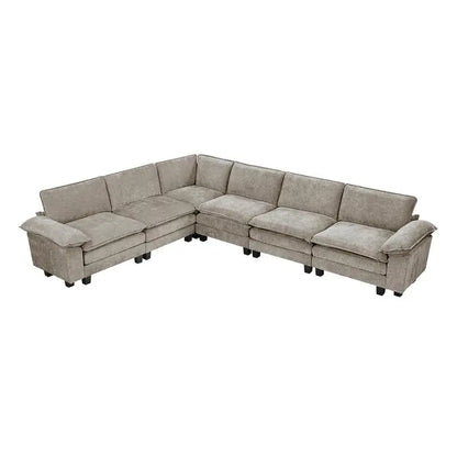 6-Piece Modular Sectional Sofa Set