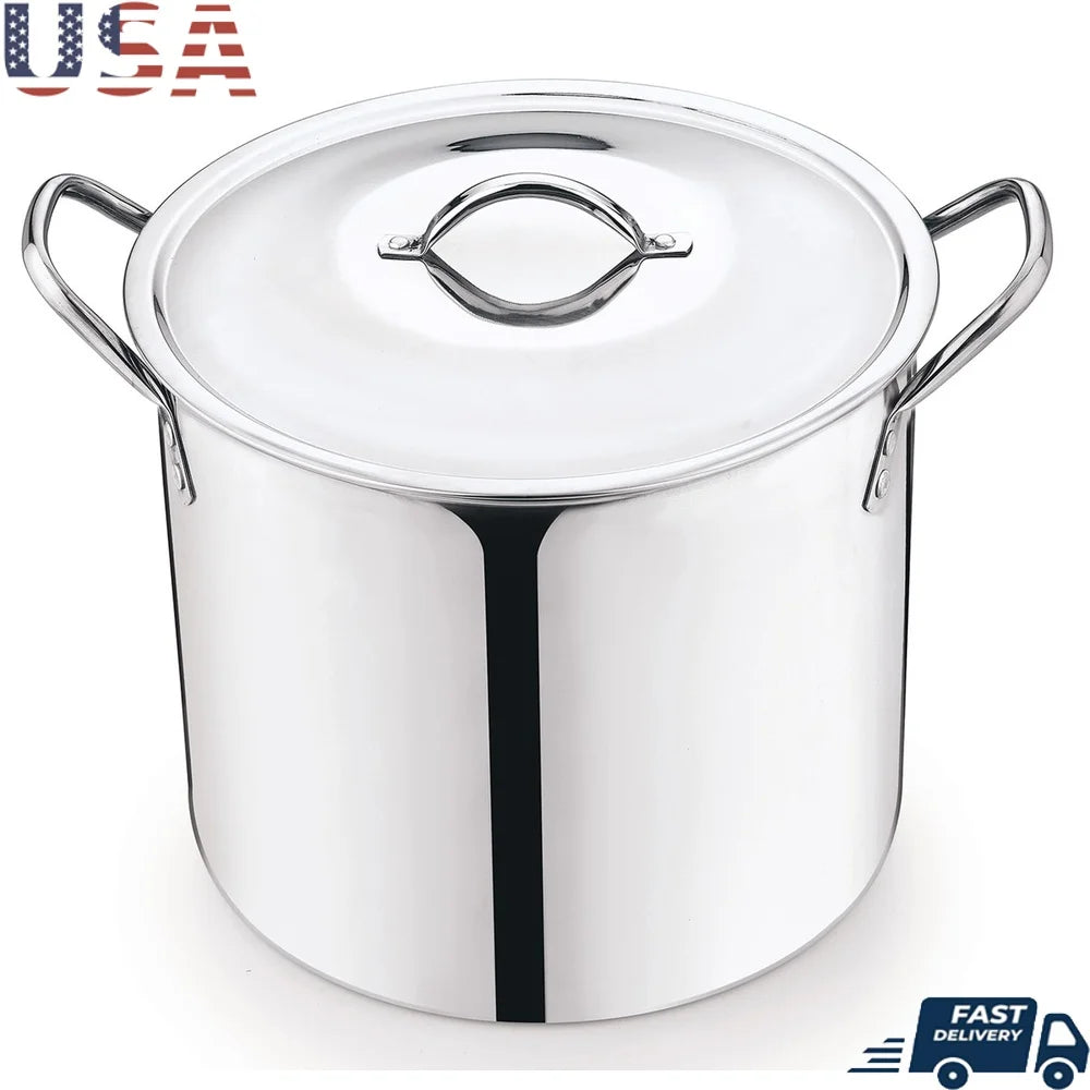12 Quart Stainless Steel Heavy Duty Stockpot