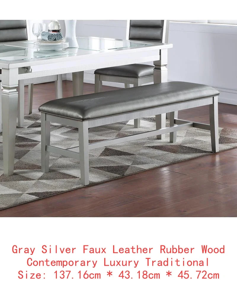 Formal 1pc Dining Table with 2 Leaves
