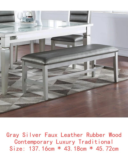 Formal 1pc Dining Table with 2 Leaves