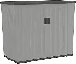 Outdoor Storage Shed for Patio and Garden, Backyard Oasis, 130 Gallon, Dove Gray