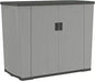 Outdoor Storage Shed for Patio and Garden, Backyard Oasis, 130 Gallon, Dove Gray