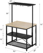 Kitchen Island with Storage, Power Outlet