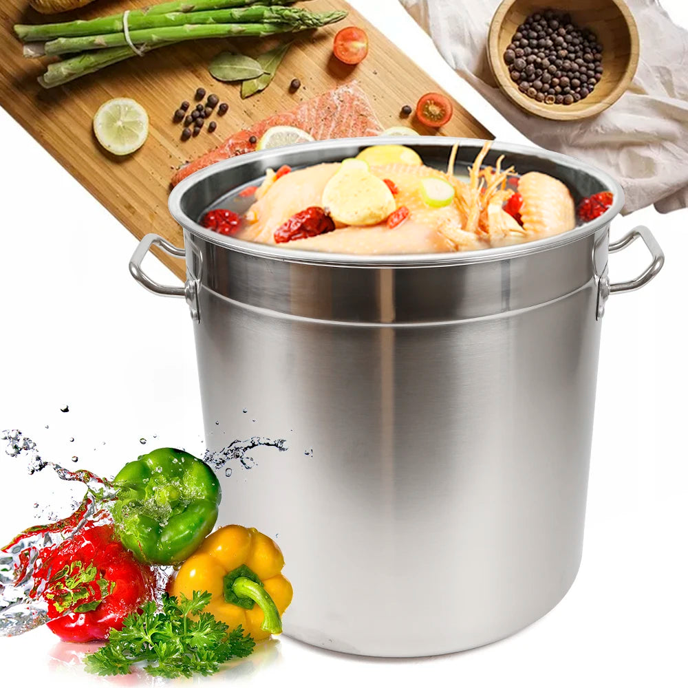 35L Multipurpose Thickened Stainless Steel Cooking Pot