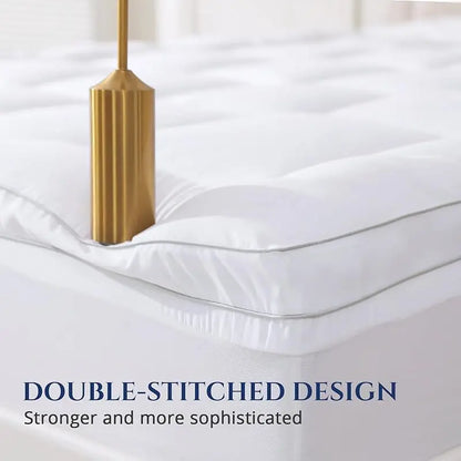 Mattress Topper, Extra Thick Cover Quilted Fitted Deep Elastic Pocket