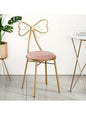 Makeup Vanity Girl Chair Stool with Bow Knot