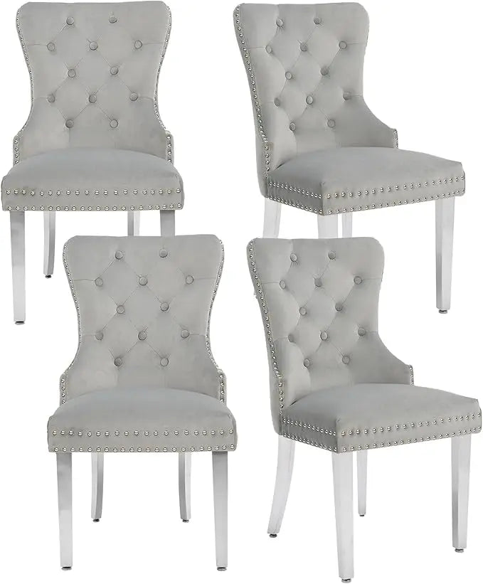 Velvet Dining Chairs Set of 4