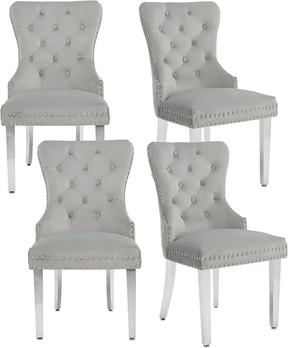 Velvet Dining Chairs Set of 4