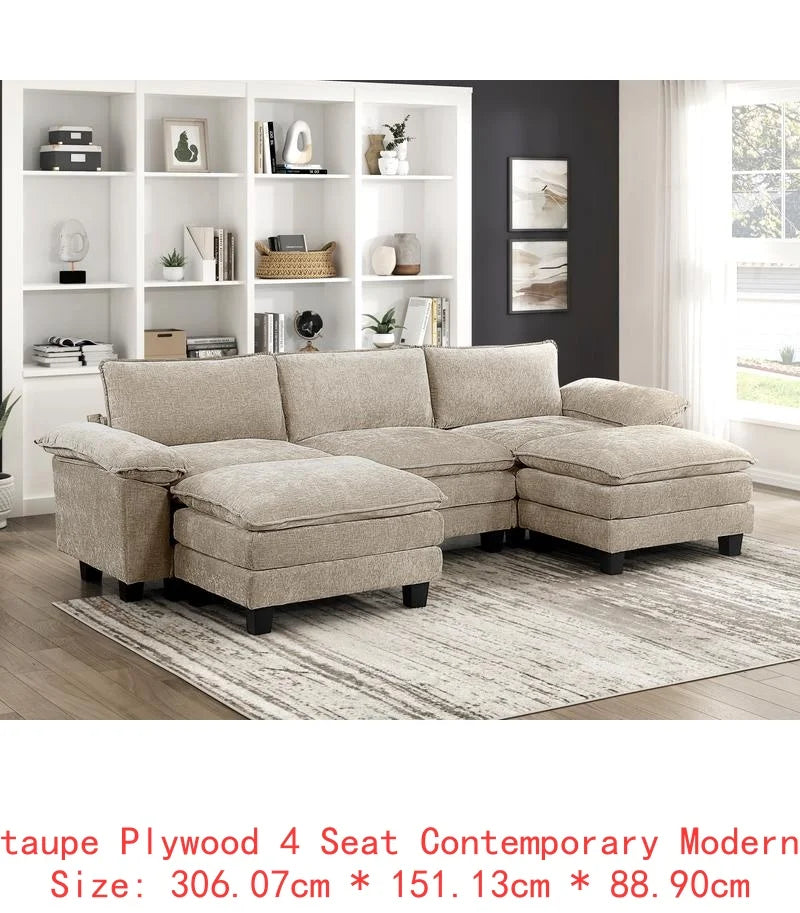 6-Piece Modular Sectional Sofa Set