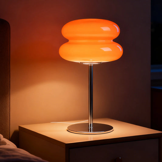 Macaron Glass Table Lamp Trichromatic Dimming